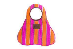 Fidget bag in Blush & Burn colors, made of recycled nylon, from Less is Bore